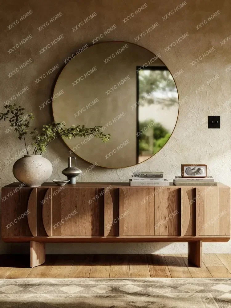 

xzSolid wood home TV cabinet storage, retro, bed and breakfast and restaurant integrated cabinet