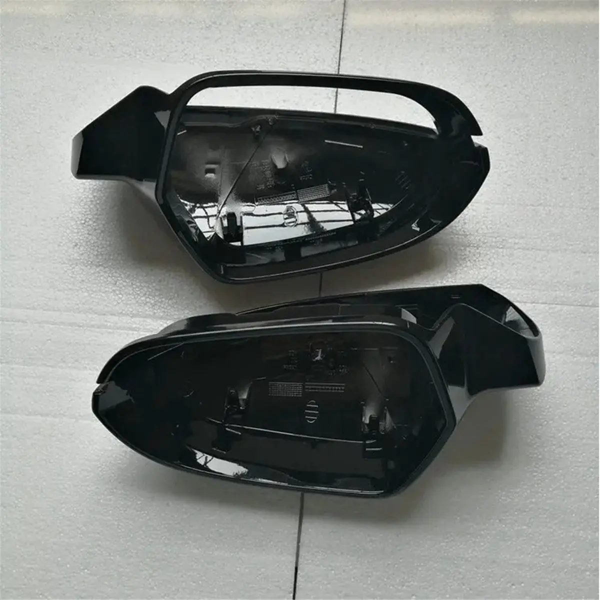 11-Car Rearview Mirror Cover for Audi A6 C7 C7.5 S6 4G 2012-2018 Black Side Mirror Cap Covers Car Accessories