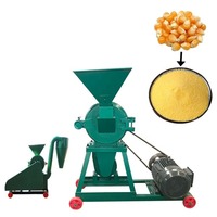 Home Use Electric Corn Maize Mill Machine Small Self-Suction Rice Bean Grinder Engine For Flour Grain Animal Feed Chaff Cutter