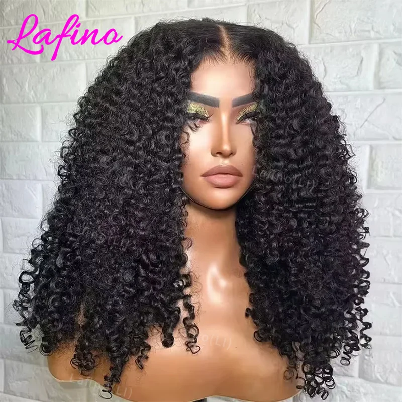 

Brazilian 100% Human Deep Curly Bob Hair Wigs 5x5 Natural Black Color Deep Wave Hd Lace Front Wigs 4x4 Closure Hd Lace Wigs
