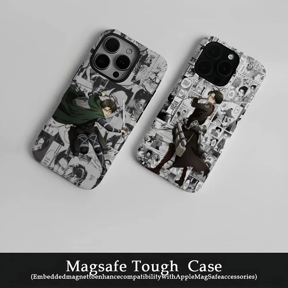 

Attack On TitanS Cool Phone Case Film Korean INS For IPhone 16 15 14 13 12 11 Pro Max Plus Luxury Magnetic Double-layer Cover