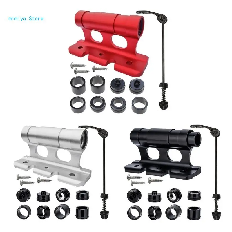 

pipi Quick Release Bicycles Front Fork Bracket Car Roof Rack Mount Aluminum Alloy Bike Block Fork Mount with Adapters