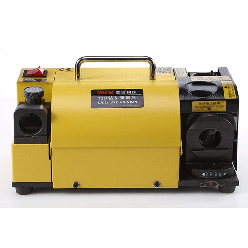MR-13D Drill Bit Sharpener Portable Angle Grinder CBN/SDC Disc Grinding Machine 3-13mm Drill Bits Sharpening Tool 120W