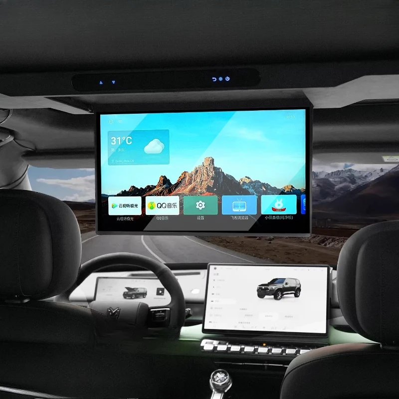 

Подходит для сенсорного развлекательного экрана M817, подключения мобильного телефона к автомобильному дисплею, высококачественного отображения, модификации потолочного крепления.