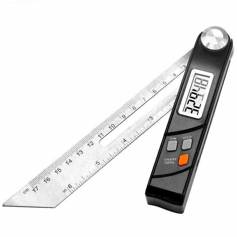 For VCT50 Digital Display 360 Angle Ruler, High-precision Multi-functional Protractor, Woodworking 90-degree Angle