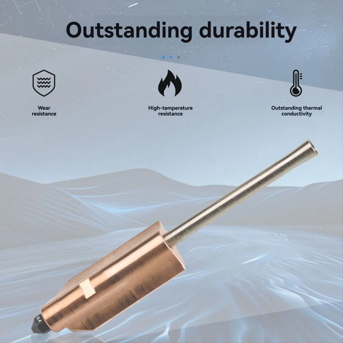 Quick Release Nozzle for AD5X 0.4MM Extruder High Thermal Conductivity Heater Block Hot End Print Head [Life diary]