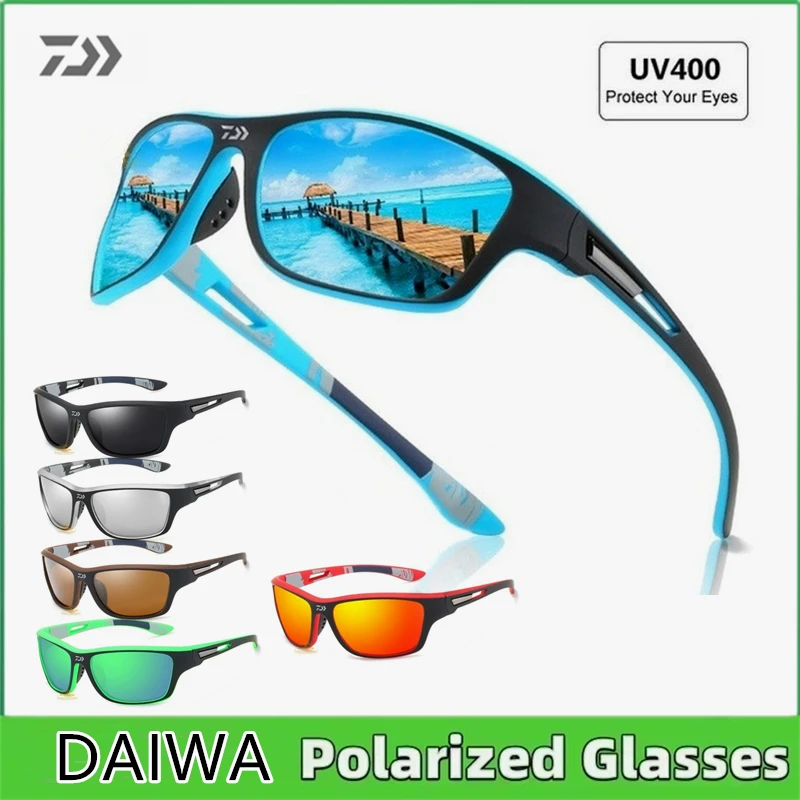 Daiwa Sunglasses Polarized Men Fishing Spectacles Driving Cycling Sport Glasses Oculos De Sol Fishing Equipment Eyewear