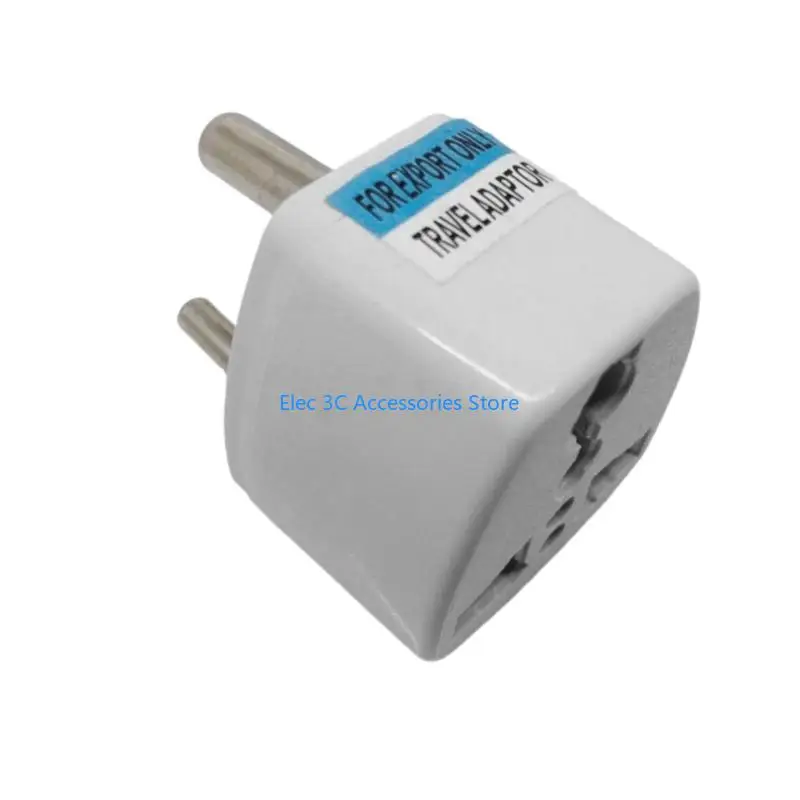 Y51A South Africa To EU Plug US Europe Travel Wall Power Plug Safety Door Charging Outlet Adapter Converter 3 Round Pin Socket