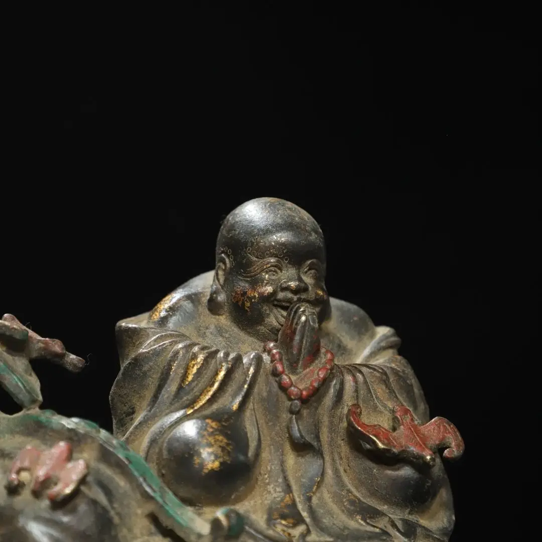 Copper Tuojin [Maitreya Buddha] Height 10 cm Width 13 cm Thickness 1.2 kg