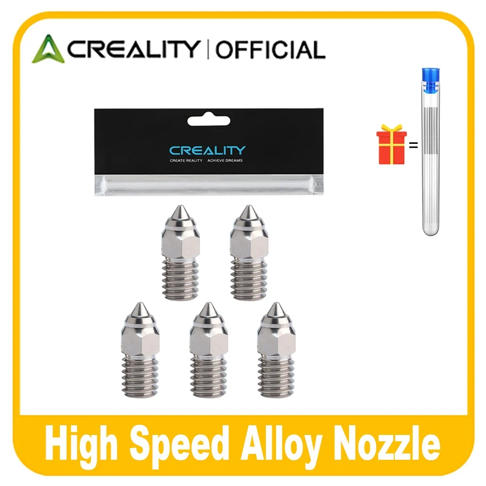 

Creality Ender 3 V3 SE Copper Alloy Nozzle High-Speed Nozzles Kit 0.2/0.4/0.6/0.8/1.0mm 3D Printer for Ender 3 V3 SE/Ender 5 S1