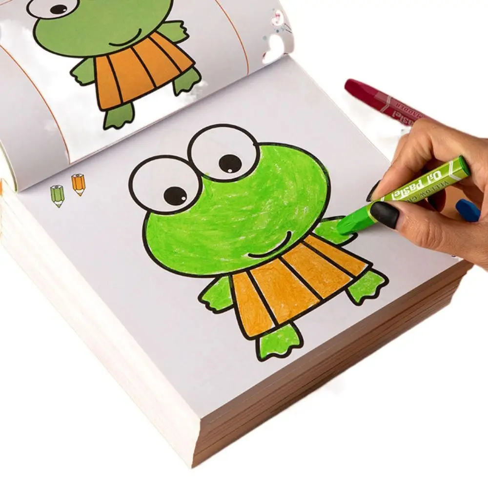 160 페이지 어린이 그림 그리기 책 계몽 편지지 아기 그림책 조기 교육 낙서 색칠하기 책
