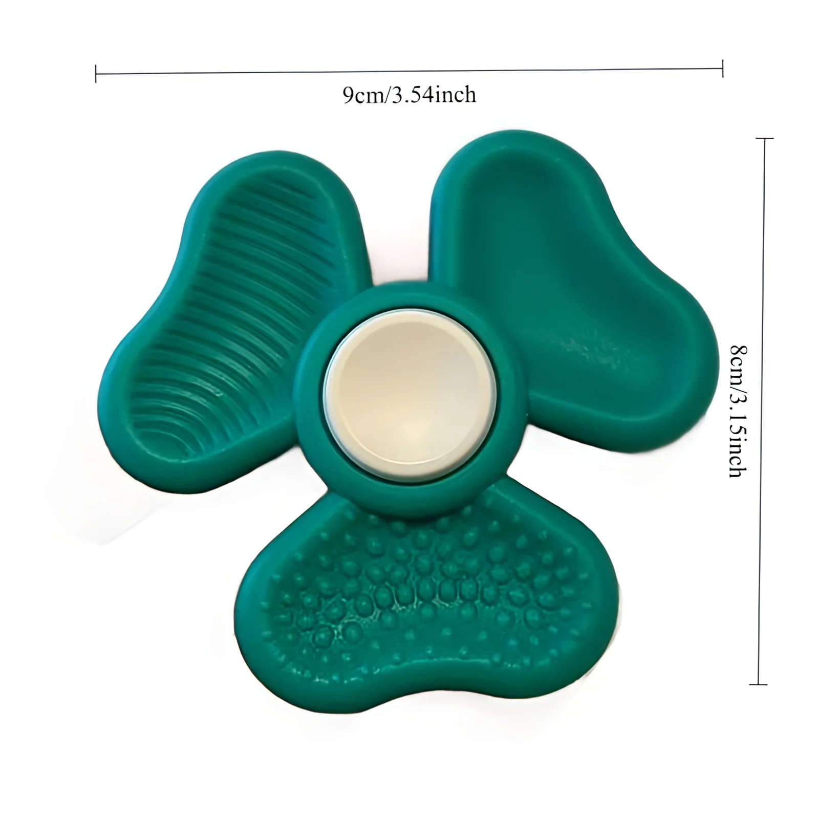 Spinner Clover Sensory Stone Zabawka Sensoryczna Kreatywna Silikonowa Teksturowana Kamień Przeciw Starciu Zabawka Poprawiająca Koncentrację Dziecka Zapobiegająca Zdenerwowania Zabawka na Palce
