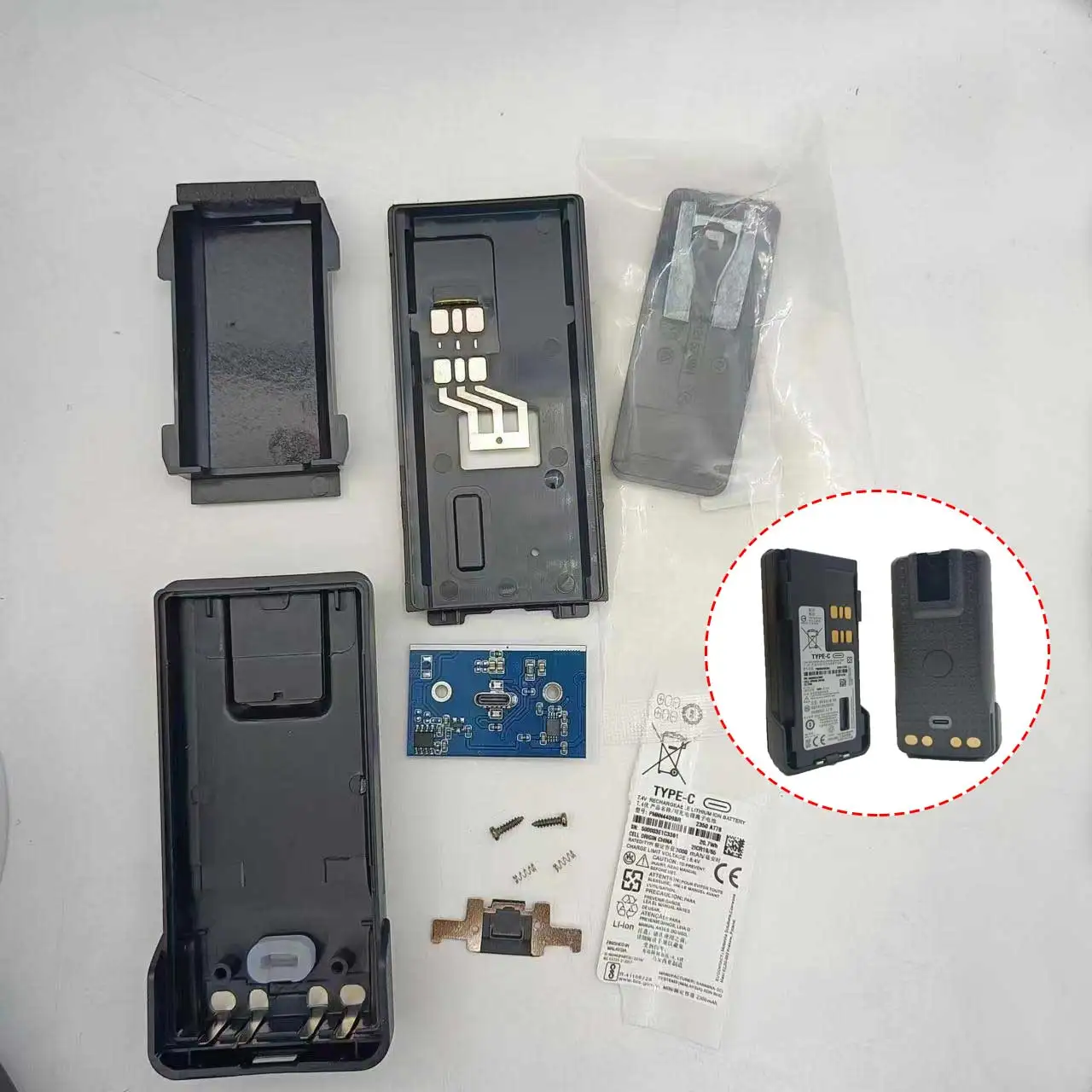 

PMNN4489 Assemble battery case box with board for Motorola DGP8550e DP4400 XPR7550e DP4801e DP4800