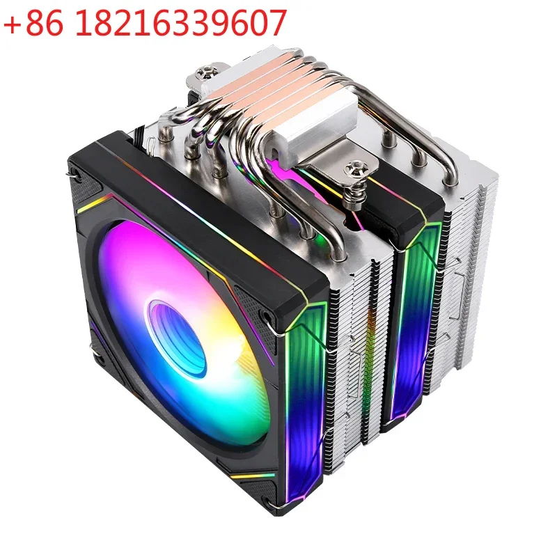 BINGHONG 120mm Twin tower 6 Heat Pipe Radiator Support Overclocking Cooler Cpu Fan rgb Compatible Intel i5 i7 i9 x99 E5 AM4 AM5
