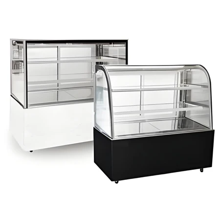 Commercial Energy Efficient Black Marble Cake Display Cabinet Dessert Bread Refrigerated Display Cabinet Cake Freezer