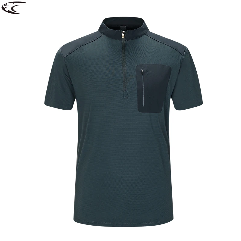 

LNGXO Hikiing Cooling T-Shirt For Men Outdoor Sports Stretch Short Sleeved Tee Summer Trekking Mountaineering Climbing T-Shirt