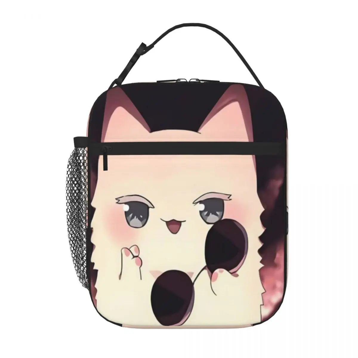 Bestselling Gojo Satoru Cat Simple Nylon Lunch Bag Preschool Lunch Picnic Lunch Bag