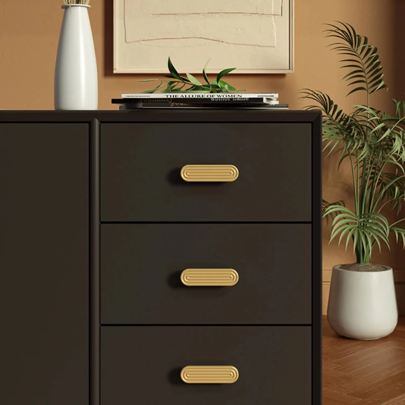 Brass Creative Furniture Handle Gold Thread Kitchen Cabinet Handle Light Luxury European Wardrobe Hardware Handle Knob