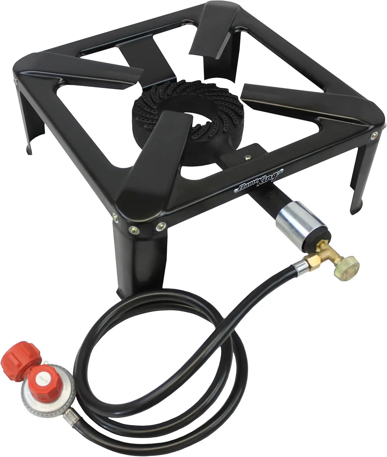 

Heavy Duty 120,000 BTU Propane Burner for Outdoor Cooking, Turkey Frying, and Home Brewing with Adjustable Flame