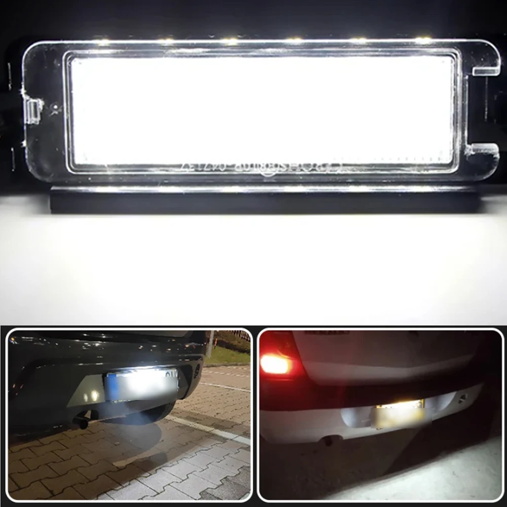 2 шт. автомобильные светодиодные фонари номерного знака Nmuber для Dacia Sandero II 2012 + ксеноновый белый свет ABS автолампы