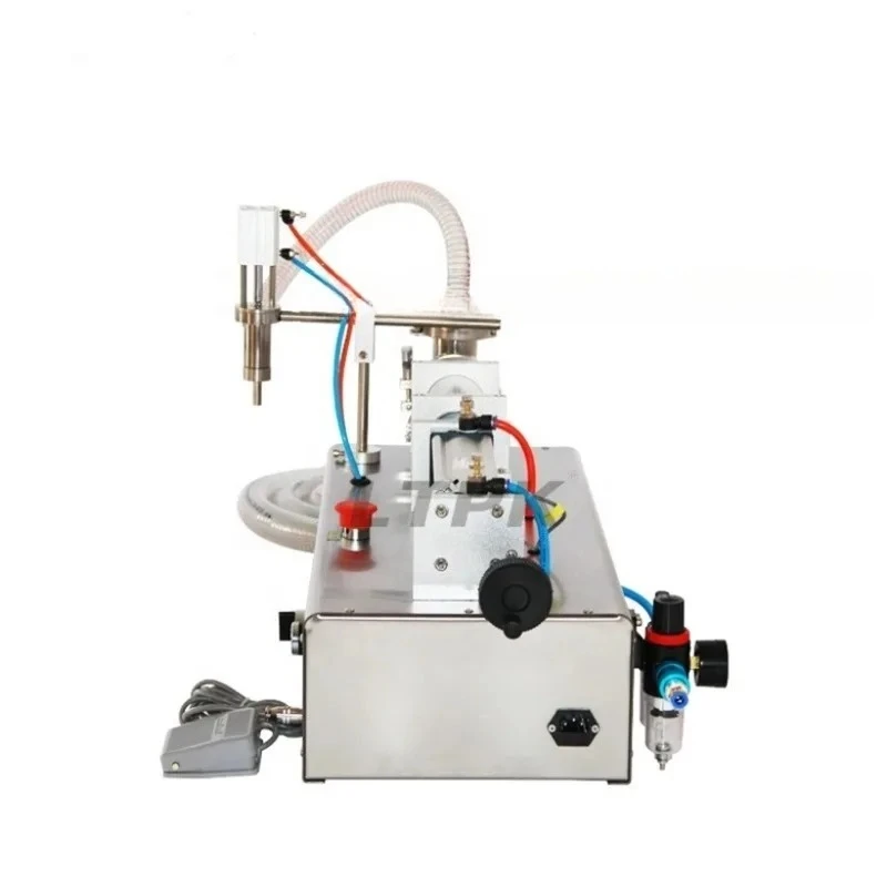 Semi automatic 10 100ml small desktop water liquid bottling and filling machine