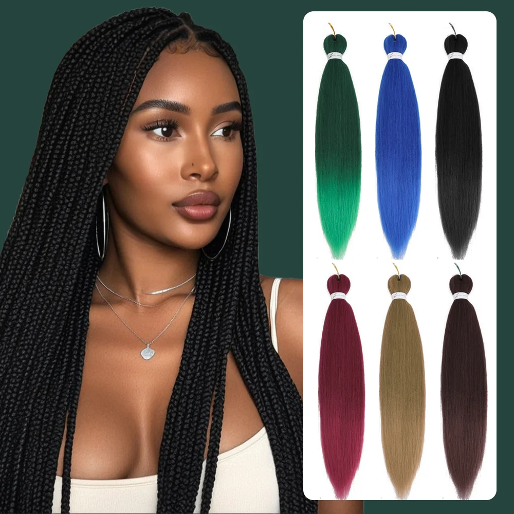 Pre Stretched Natural Easy Crochet Twist Braids EZ Braiding Hair Professional Synthetic Extension Soft Jumbo Braids Hair 26 inch