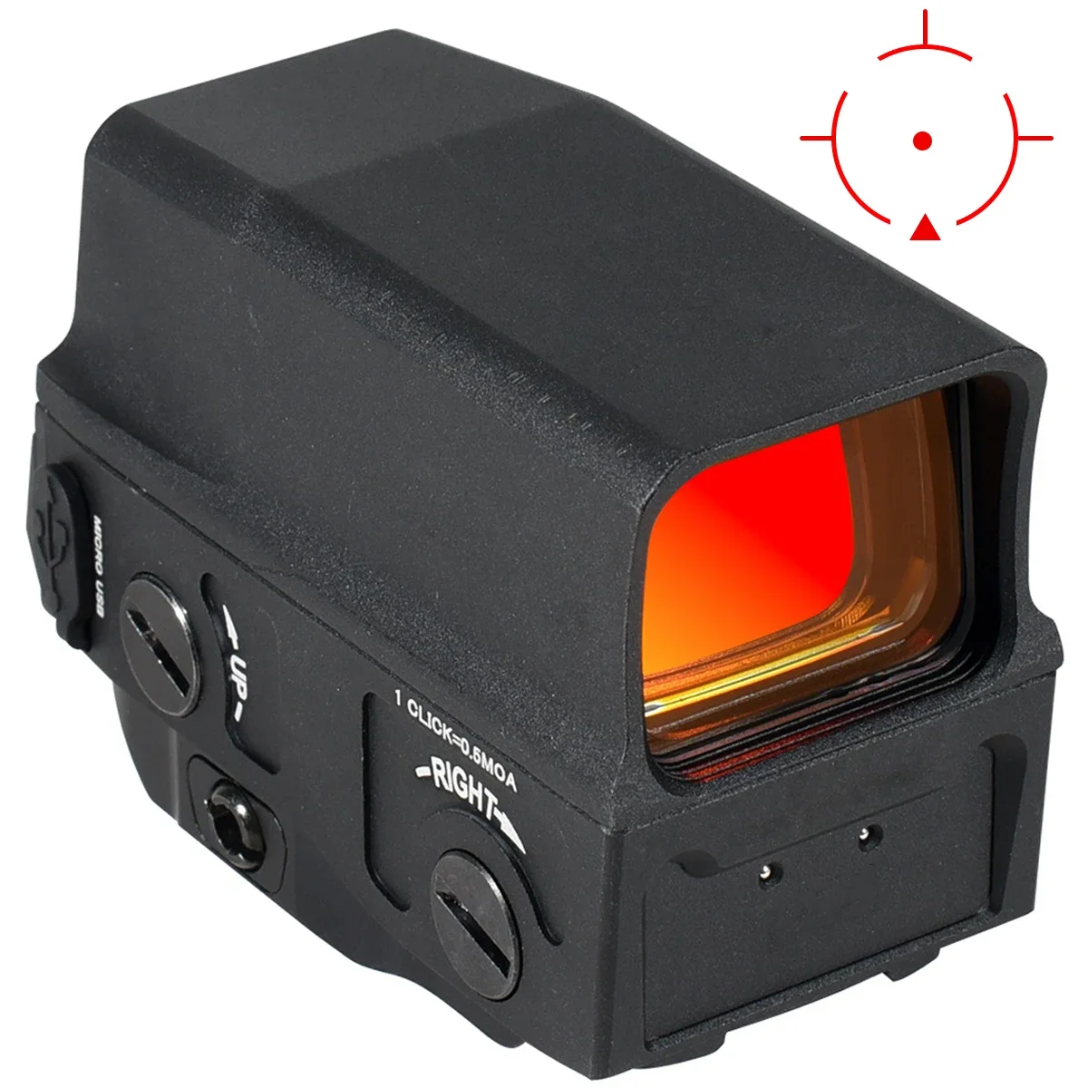 Red Dot Holographic Sight HD Optical Reflex Airsoft Riflescopes USB Rechargeable Sight for Hunting Tactical Rifle Scopes