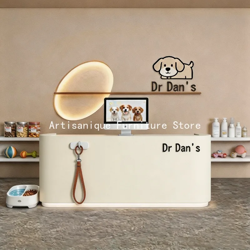 Executive Elegant Reception Desk Professional Soft Reception Counter Ergonomic Nordic Banco Reception Shop Counter Furniture