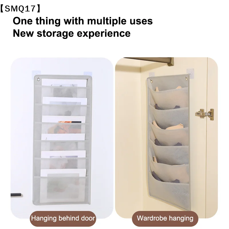 Wall Hanging File Folder Organizer Letter Size Hanging Storage Organizer Bag【SMQ】