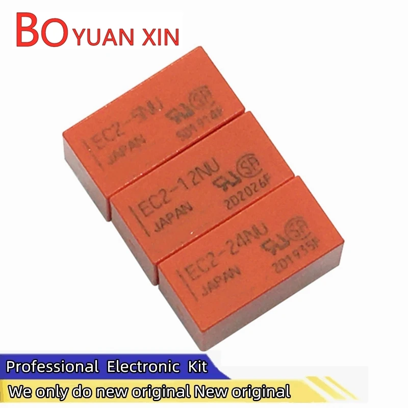 New original relays EC2-4.5NU EC2-5NU EC2-12NU EC2-24NU Signal relay 8-pin 12V 2A