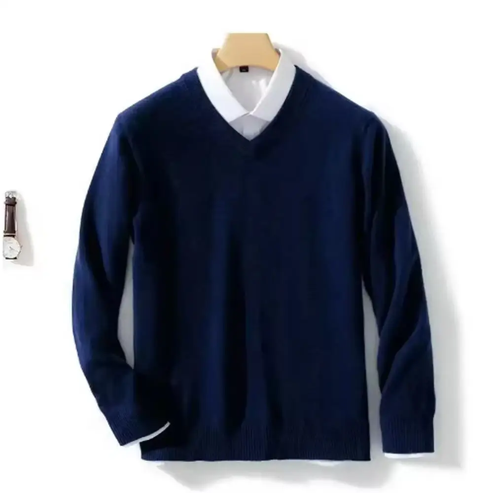 navy v-neck