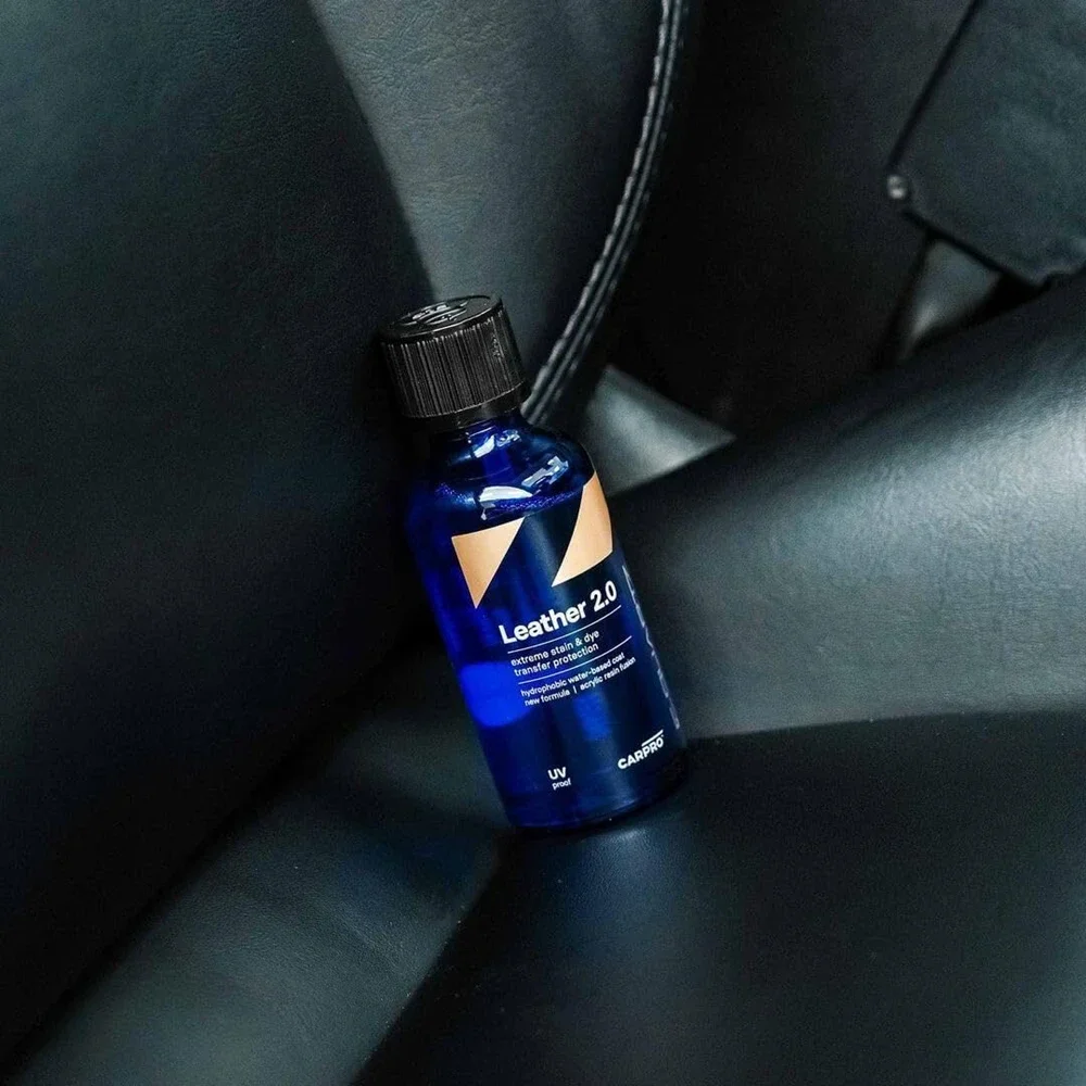 CARPRO CQUARTZ Leather 2.0 - 30Ml Kit - Hydrophobic & Oil Phobic, Resistance to UV, Denim Dye Coloring, Abrasion and Stains