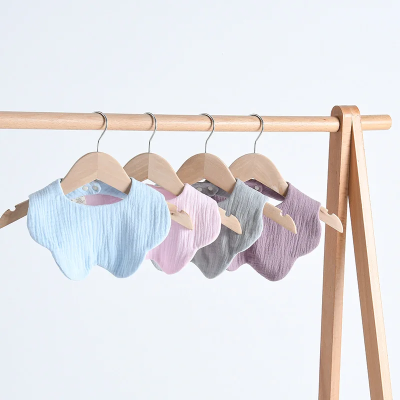 

Cotton Gauze Baby Bibs Solid Color Infant Bib Newborn Burp Cloths Bandana Scarf for Boys Girls Feeding Saliva Towel