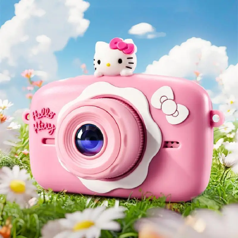 Printable Sanrios Camera Photography Ultra Hd Hellokitty Children's and Girls Pink Digital Camera Toy High End Festival for Gift