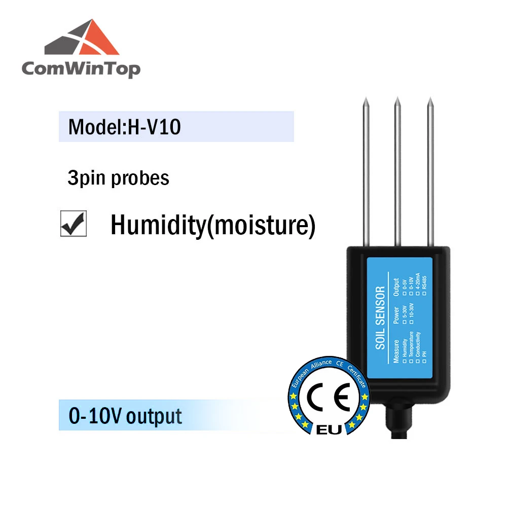 Bodenfeuchtigkeit Temperatur Luftfeuchtigkeit EC PH NPK Sensor mit Optionalem 4-20mA 0-5V RS485 Ausgang