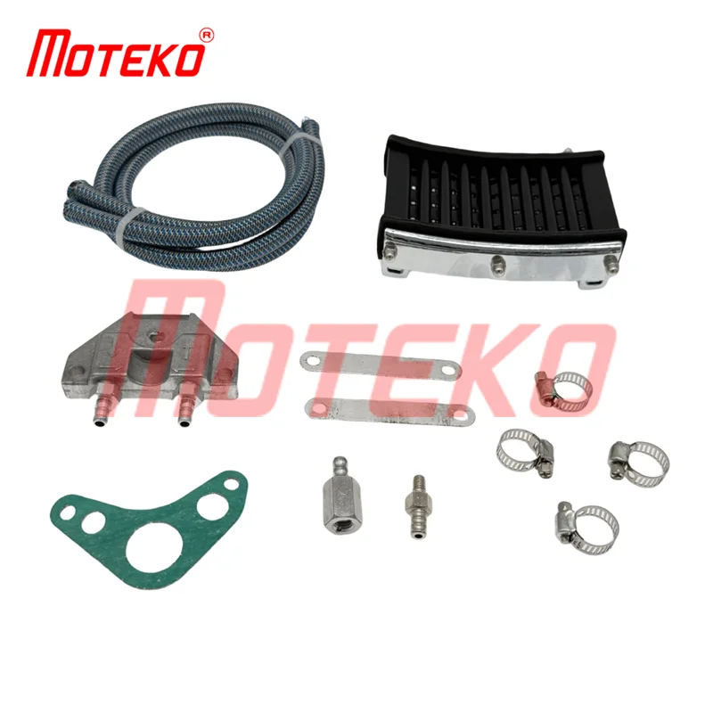 BX17070062 ALUMINUM ENGINE OIL COOLER DIRT PIT SOIL BIKE RADIATOR COOLING ATV QUAD 50 70 90 100 110 125 150CC