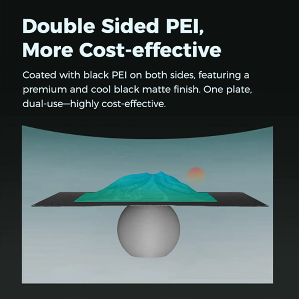 Creality Hi Placa de construcción PEI con textura negra de doble cara fuerte adherencia para accesorios de impresora 3d originales Creality Hi