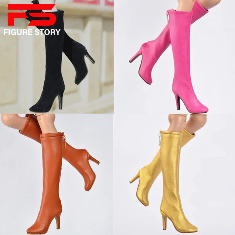 

1/6 scale female dolls Fashionable high boots fit 12'' action figure body model