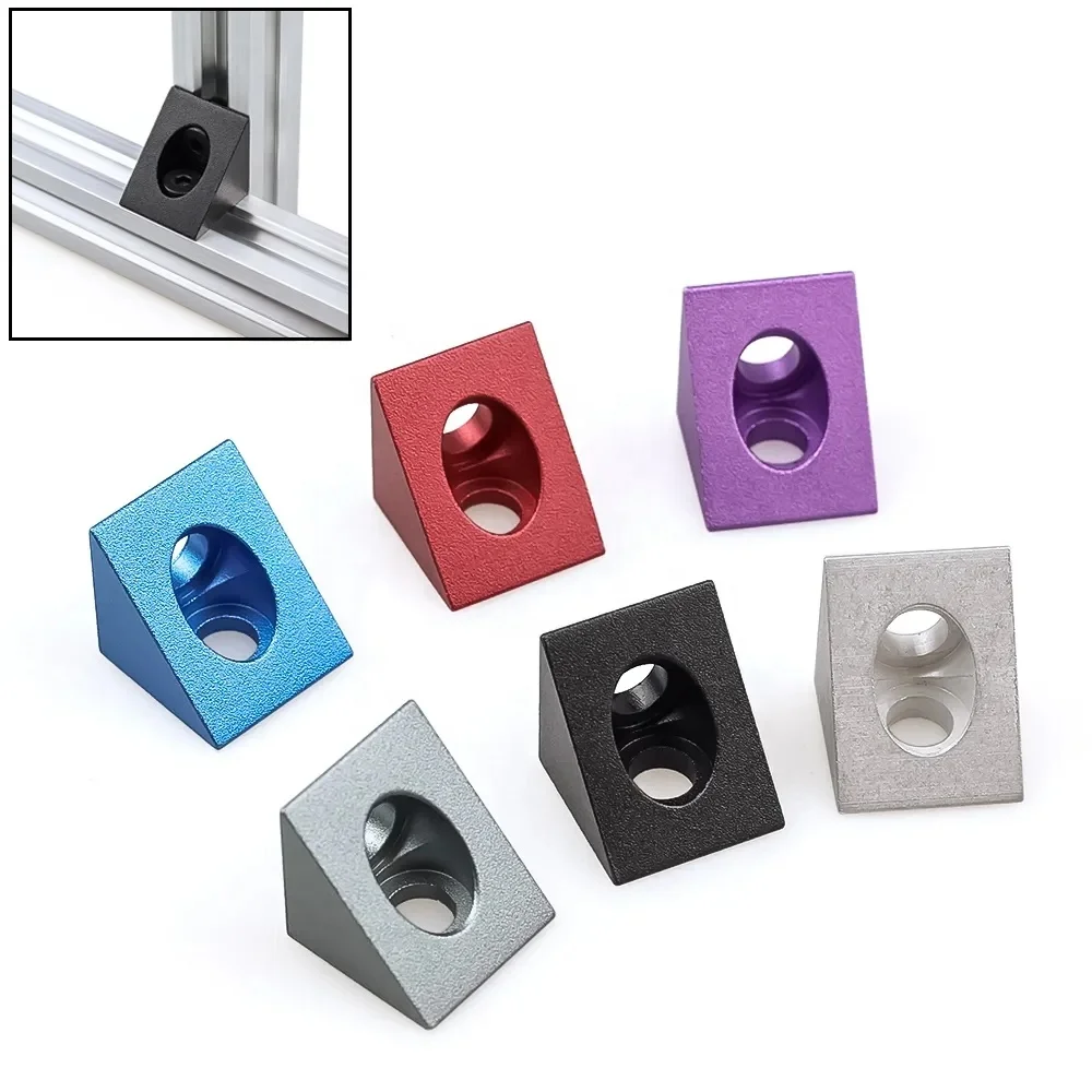 3D High Quality 90 Degree Angle Corner Connector 20x20mm for V-Slot C-Beam Aluminum Extrusions Profile 3D Printer Parts