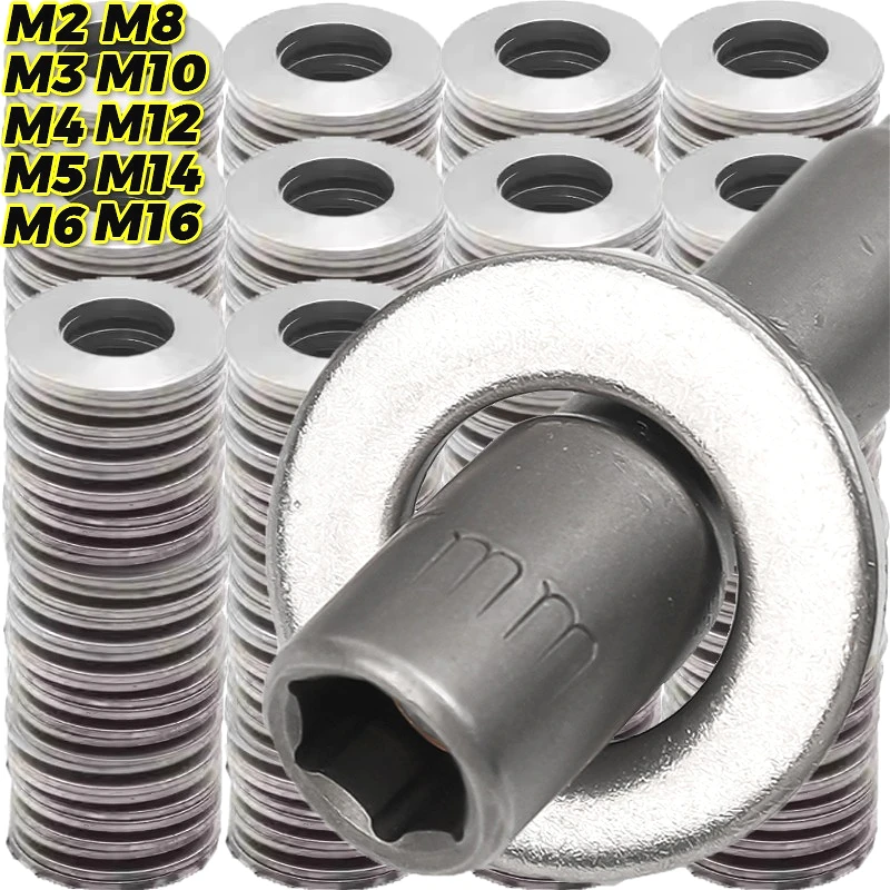 Rondelles de verrouillage à ressort en acier inoxydable, joints toriques en métal, ensemble de joints plats, attaches, Kits d'assortiment de matériel M2 M2.5 M3 M4 M5 M6 M8 M10