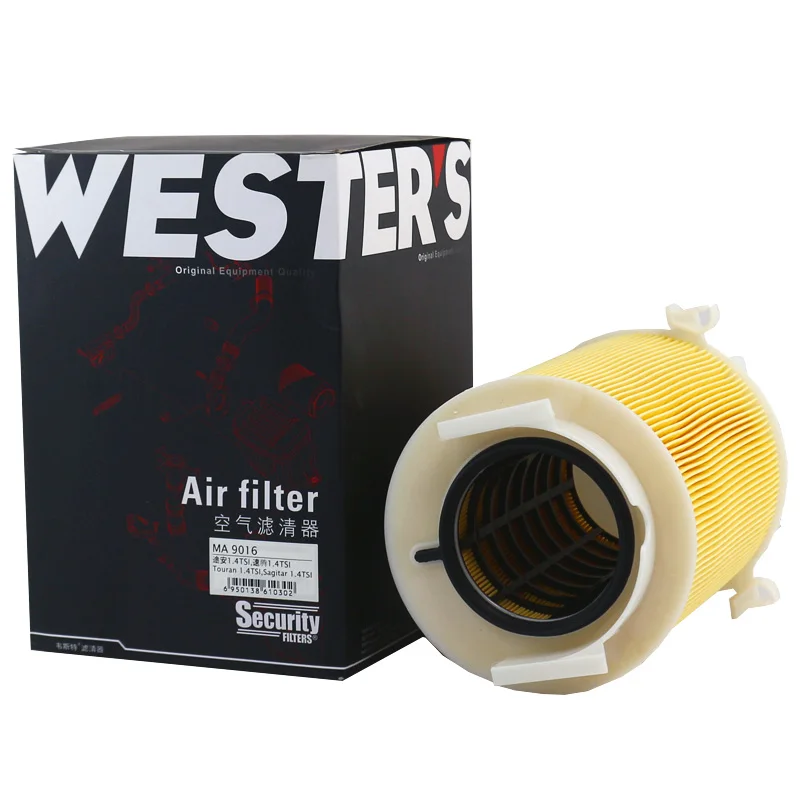 

For Audi A3 2003-12, VW GOLF 5 2004-08 VI 2009-13, PASSAT B6 2005-2010, TOURAN 03-10 1.6 2.0 Gas WESTGUARD Air Filter MA9016
