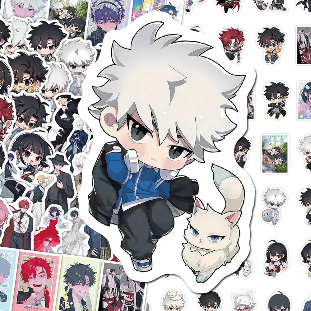 10/68Pcs Anime Game Peripheral Graffiti Stickers Vein Qiao Ling Cheng Xiaoshi Lu Guang Cosplay Hand Account Decorative Sticker