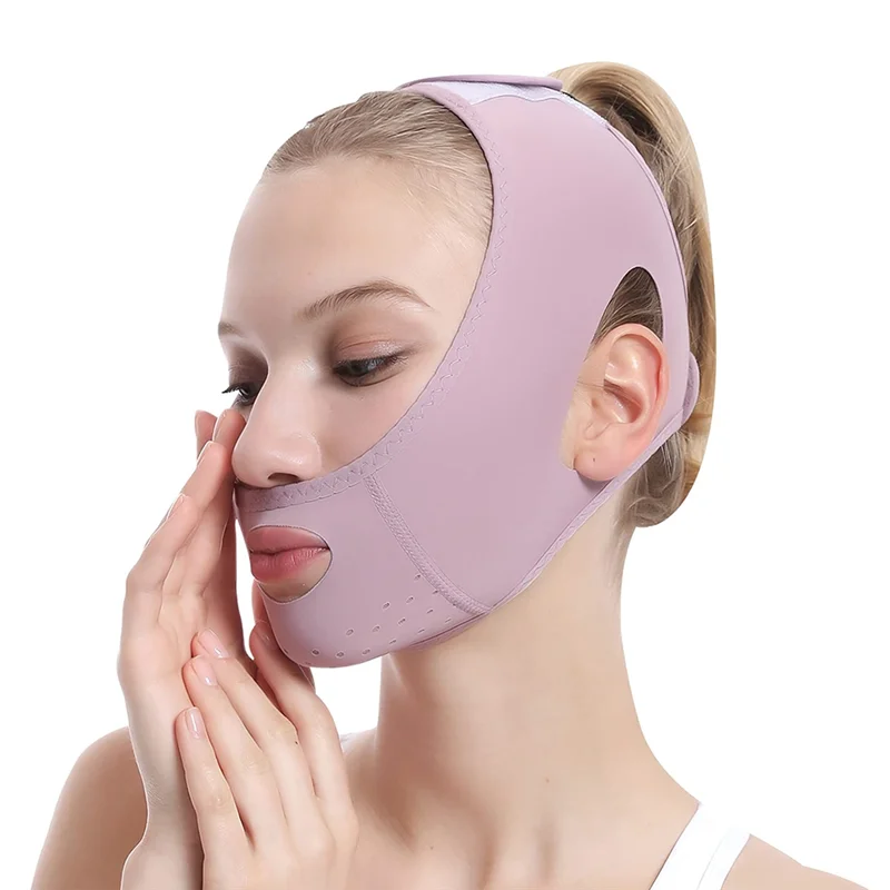 ABLD Face Slimming Bandage V Line Face Shaper Women Chin Cheek Lift Up Belt Facial Massage Strap Face Skin Care Tool
