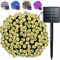 LED Solar Powered Outdoor Fairy Lights Waterproof 8 Lighting Modes Suitable for Christmas Wedding Decoration Garden Decor Light