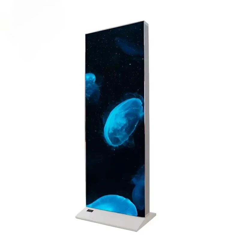Led Indoor Screen Charging Advertising Backlit Billboard Indoor Stand Lithium Battery Light Box Display