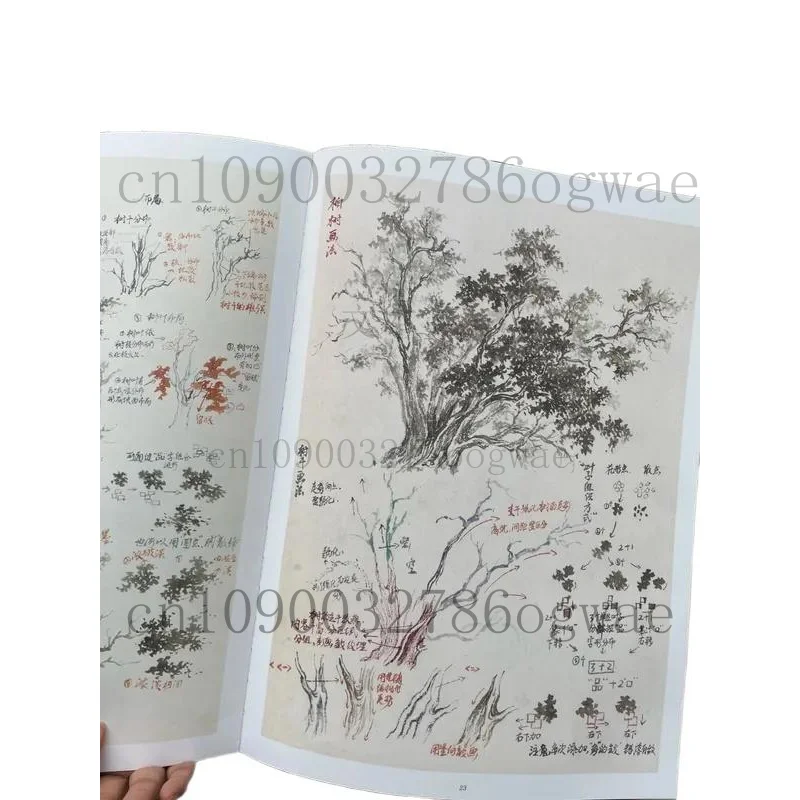 manuale-di-base-sulle-tecniche-di-pittura-paesaggistica-tradizionale-cinese-con-note-didattiche-dettagliate-sulle-tecniche-per-raffigurare-alberi-e-rocce-formato-grande-cm