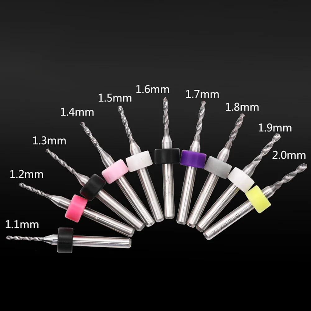 1 SET Carbide PCB Drill Bit Set For Precision Metal & Circuit Board Work Carving Drill Bit Hand Tool Part