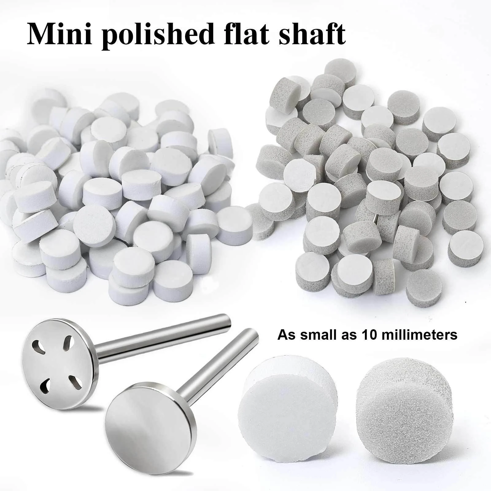 50個入り 10mm 自己粘着式交換可能サンドペーパーバフディスク マニキュア 角質除去 スポンジ研磨パッド ネイルツール