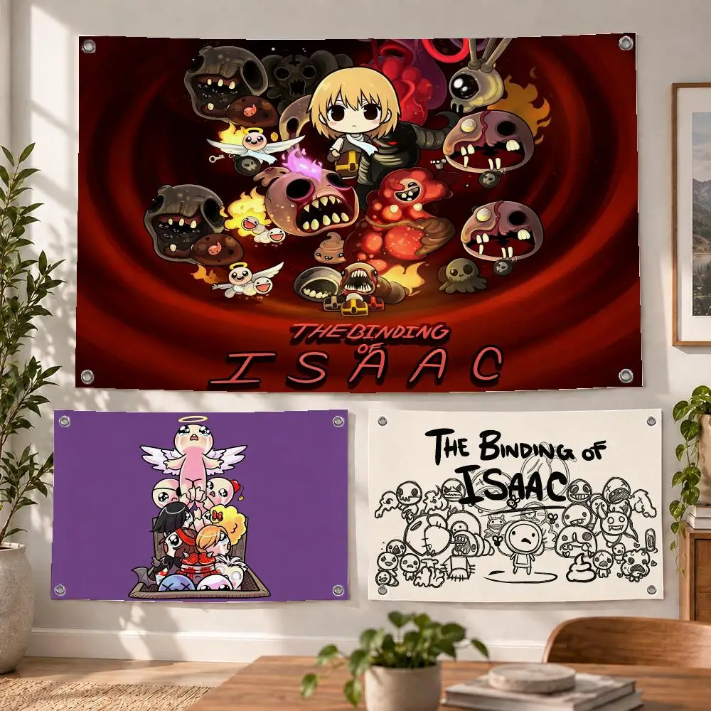Game Binding of Isaac Flags Decorative Flag Banner Indoor Bedroom Dorm Gaming Room Wall Party Club Decor Fan Gift