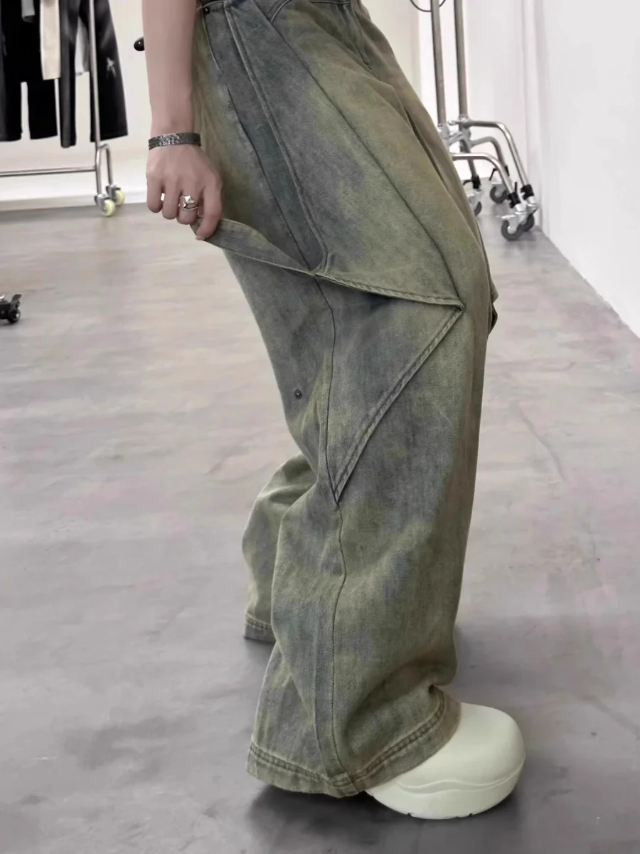 Pantaloni a gamba larga Fascia elastica Donna Inverno a costine Doppio ponte Peluche Femininas Urban Modern Fodera Jacquard Ruffles Pile Raso